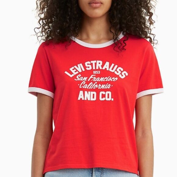 Levi's Tops - Levi’s Strauss & Co. Graphic Tee Red size M